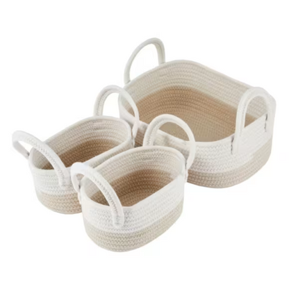 Beige storage baskets - 3 Pack-3