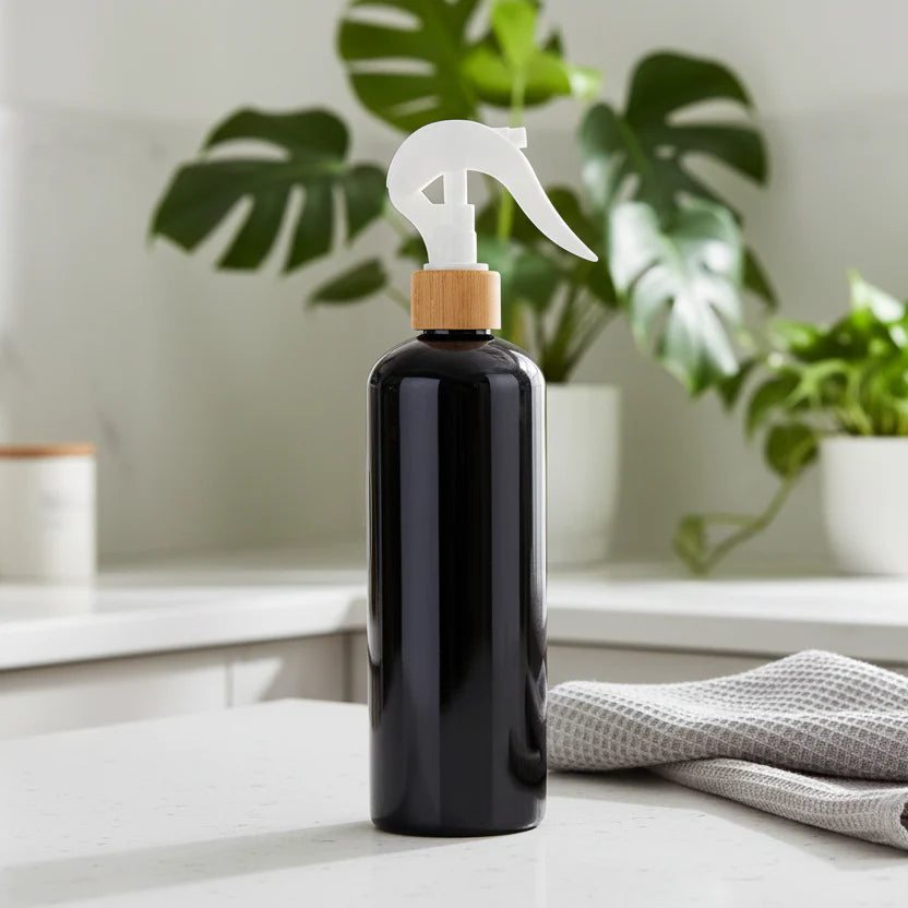 Black Spray Bottle – 500 ml Refillable Cleaner
