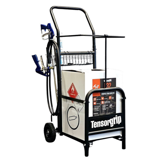 TENSOR ADHESIVE CANISTER TROLLEY STEEL SUIT 22 LITRE CANISTER