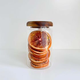 900ml Acacia Glass Jar – Airtight Kitchen Storage