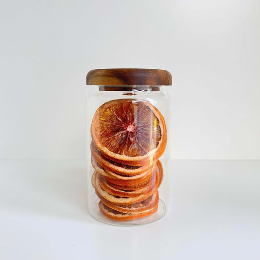900ml Acacia Glass Jar – Airtight Kitchen Storage-0