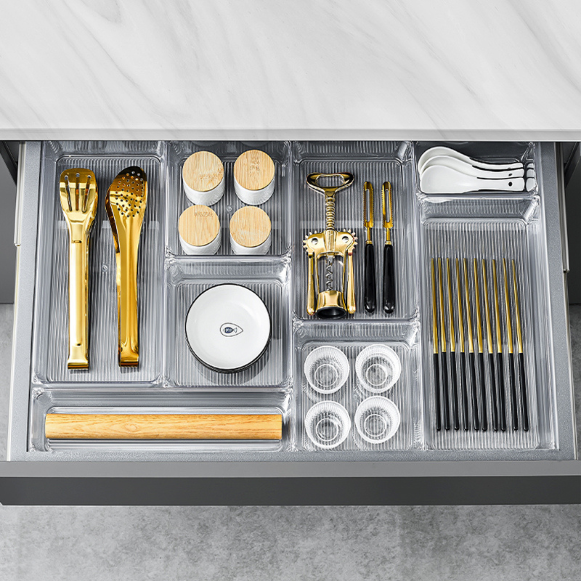 Clear Drawer Organisers – 5 Modular Sizes Available – Imperial Glass ...