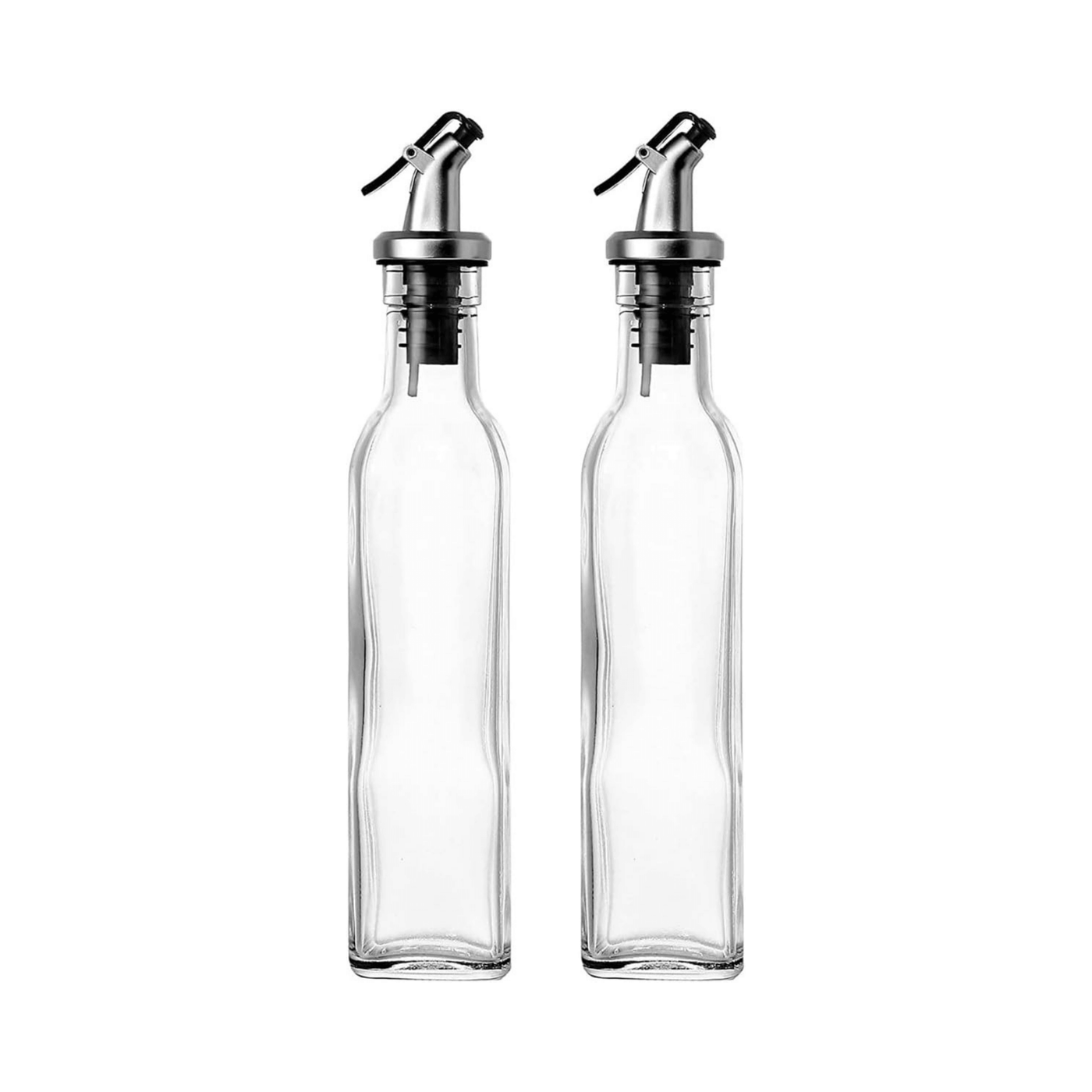 Clear Glass Oil & Vinegar Bottle – 550ml Dispenser