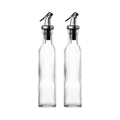 Clear Glass Oil & Vinegar Bottle – 550ml Dispenser-0