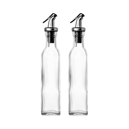 Clear Glass Oil & Vinegar Bottle – 550ml Dispenser-0