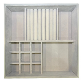Grey Felt Jewellery & Accessory Tray 366x366x95mm