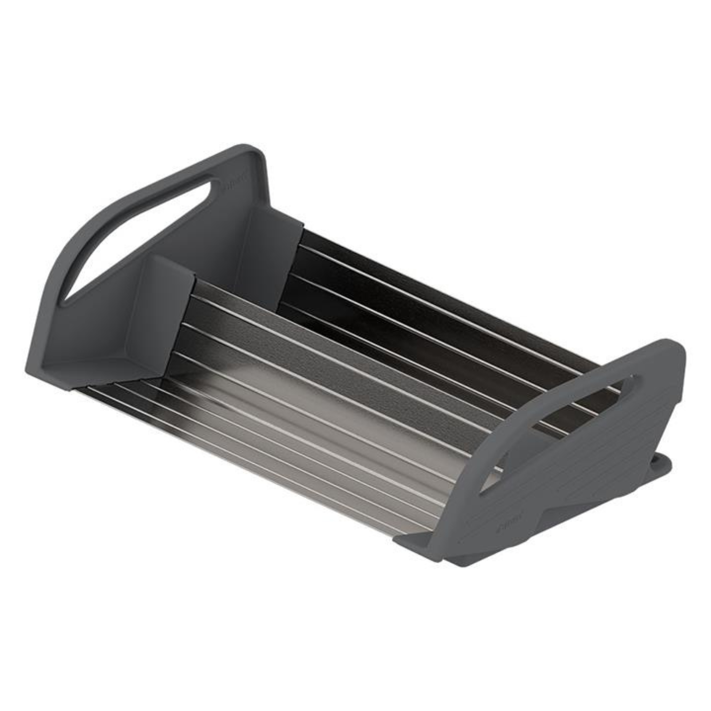 Blum ORGA-LINE Drawer Insert Spice Holder. Cabinet Width: 400mm In Brushed Stainless Steel/Dust Grey by W&B