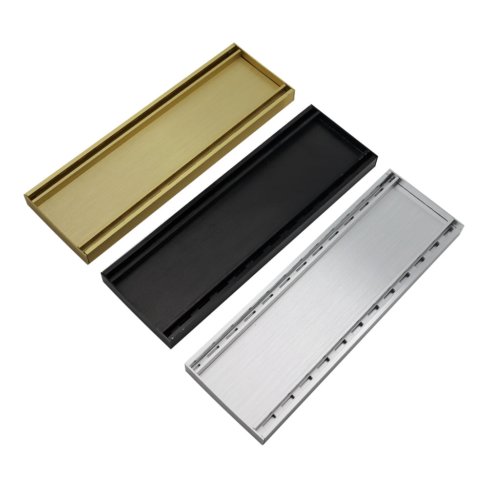 Aluminium Tile Insert Grate | Brushed Gold