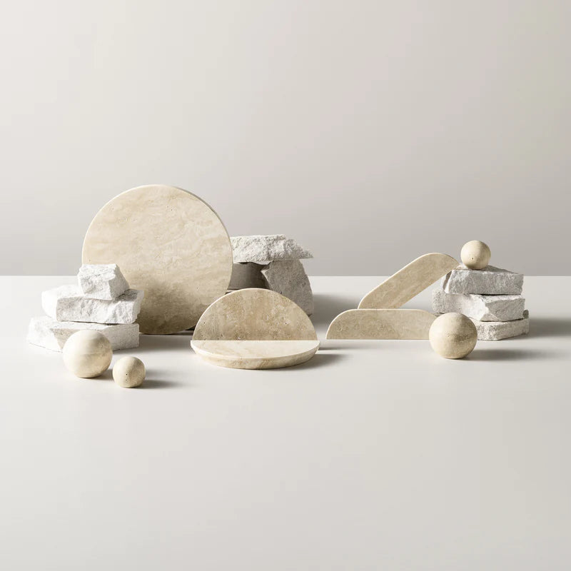 Arc Travertine Handle