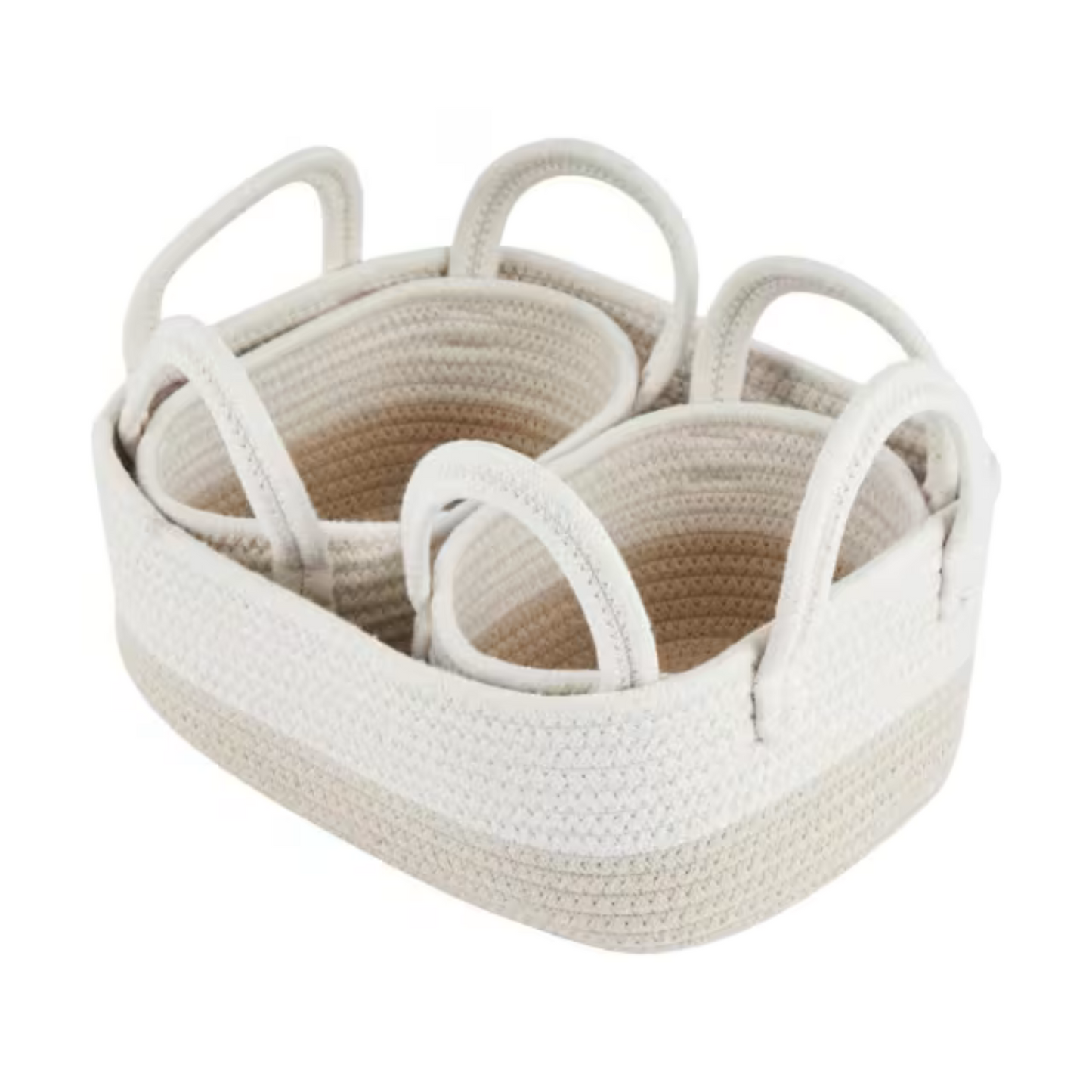 Beige storage baskets - 3 Pack-0
