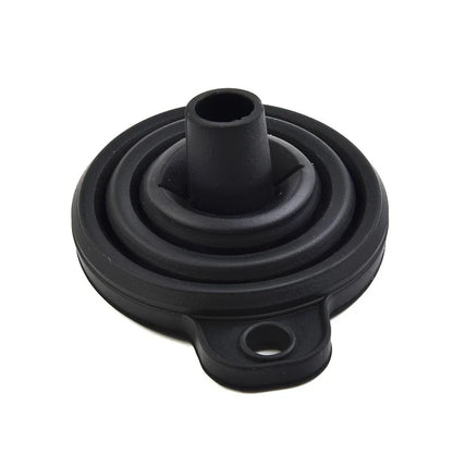 Black Foldable Silicone Funnel for Jars & Liquids-2