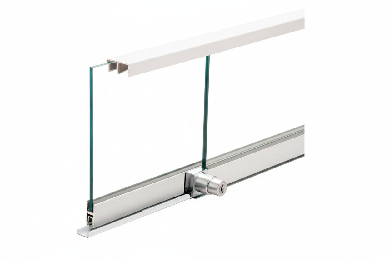 Sliding Glass Tracks Cabinet Virtus Sliding Track For Glass Display