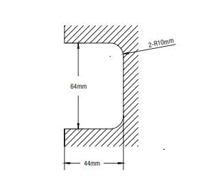 Wall to Glass Offset Shower Screen Hinge Matte Black