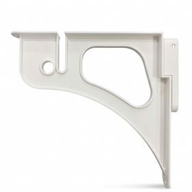 Wardrobe Shelf Bracket | Matt White