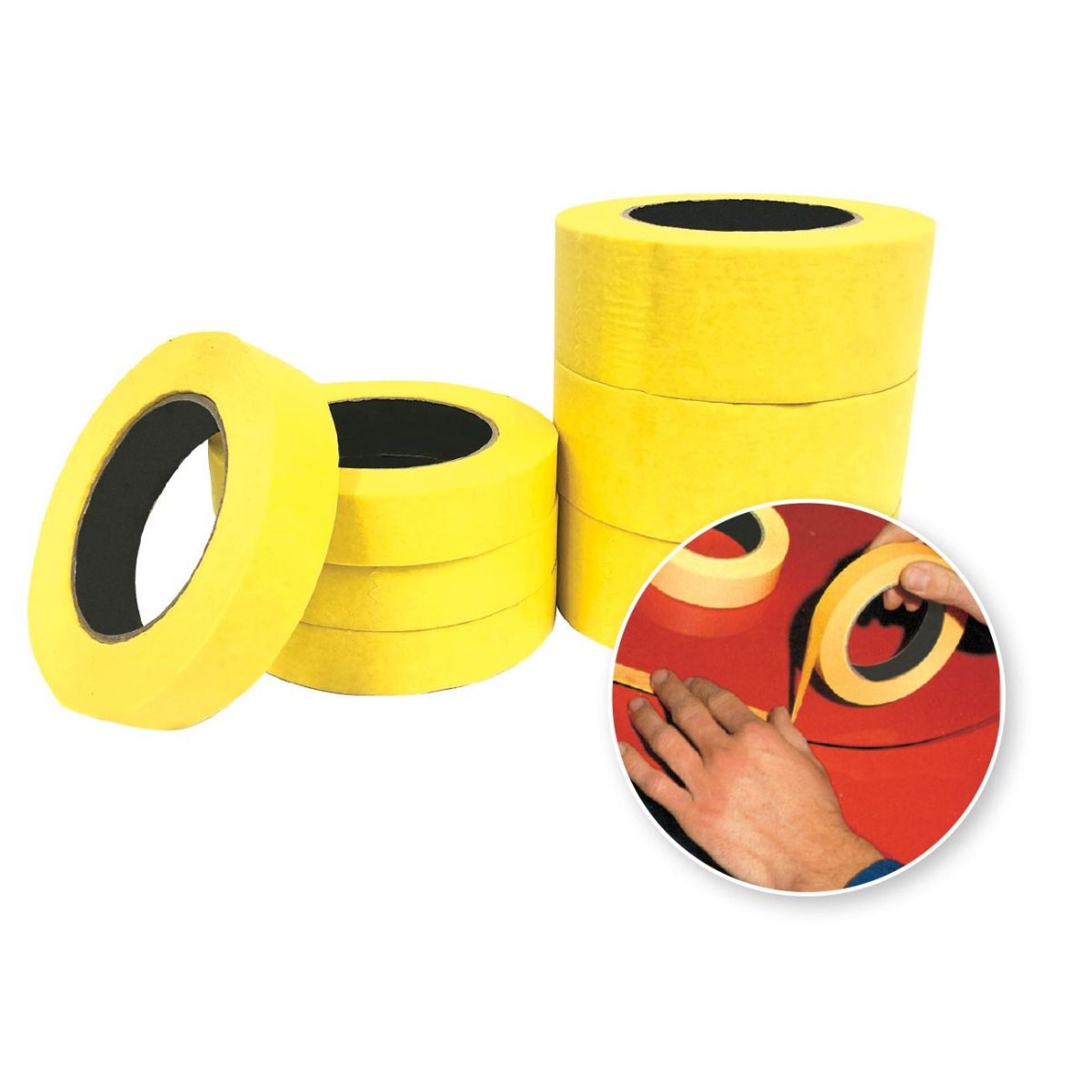 Hi-Temp Yellow Masking Tape 50mm x 50m