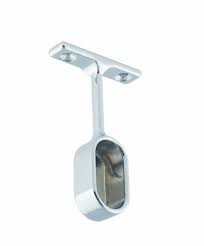 16mm chrome oval wardrobe rail pillar end for securing oval hanging rods and wardrobe rails