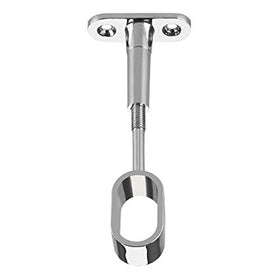 Oval Pillar Centre Adjustable | 16mm | Chrome