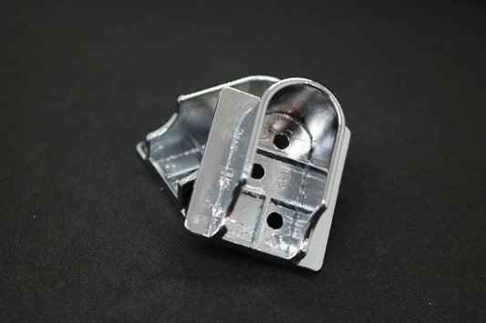 Silver 16mm plastic U-flange trim for finishing and protecting cabinet, furniture and joinery edges
