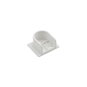 U Flange | 25mm | Plastic | White
