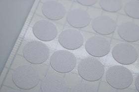 White Screw Cap Stickers - 15mm Diametre