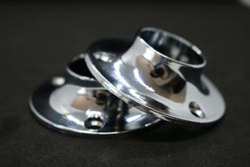 Round Flange | 25mm | Chrome