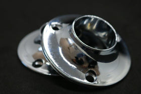 Round Flange | 25mm | Chrome