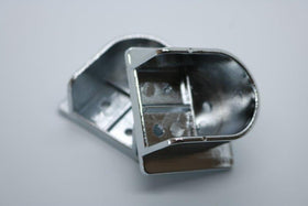 End Flange | 25mm | Silver Chrome