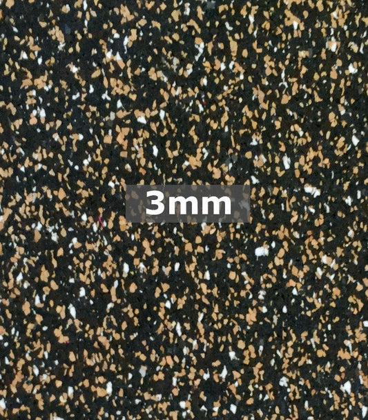 3mm acoustic rubber flooring underlay for hybrid, laminate and timber flooring, reducing impact noise while providing moisture protection and added comfort