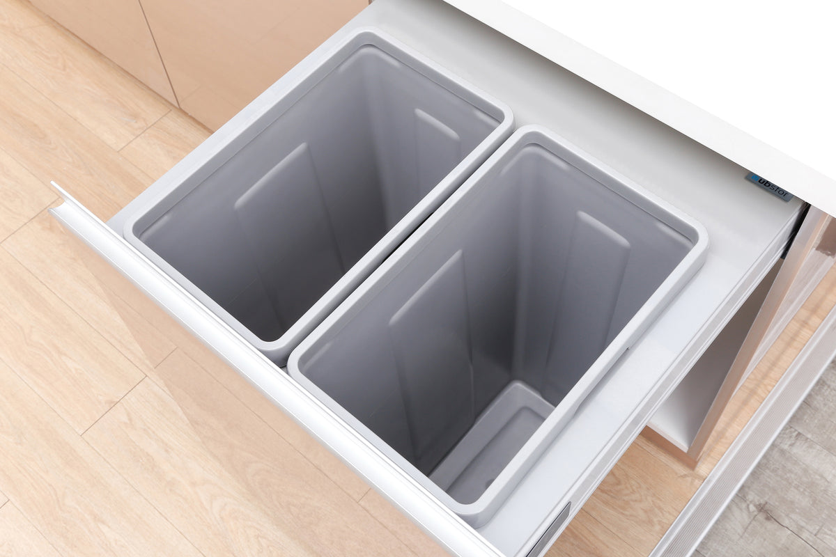 Pull out bin - 600mm cabinet - Imperial Glass and Timber