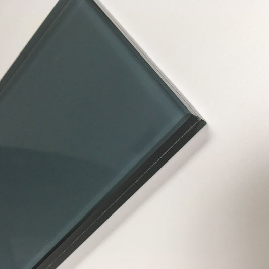 6.38mm tinted laminated safety glass panel for partitions, doors, and interior applications offering strength, safety, and light control