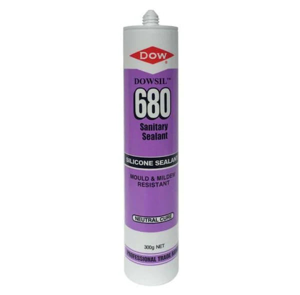 Silicone Sealant - Dowsil 680 Translucent, Kitchen &amp; Bathroom Silicone 300g