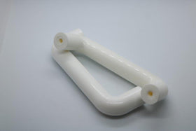 White Plastic Round Handle 96mm