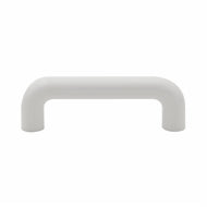 White Plastic Round Handle 96mm