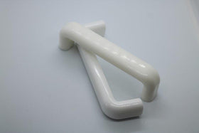 White Plastic Square Handle 96mm