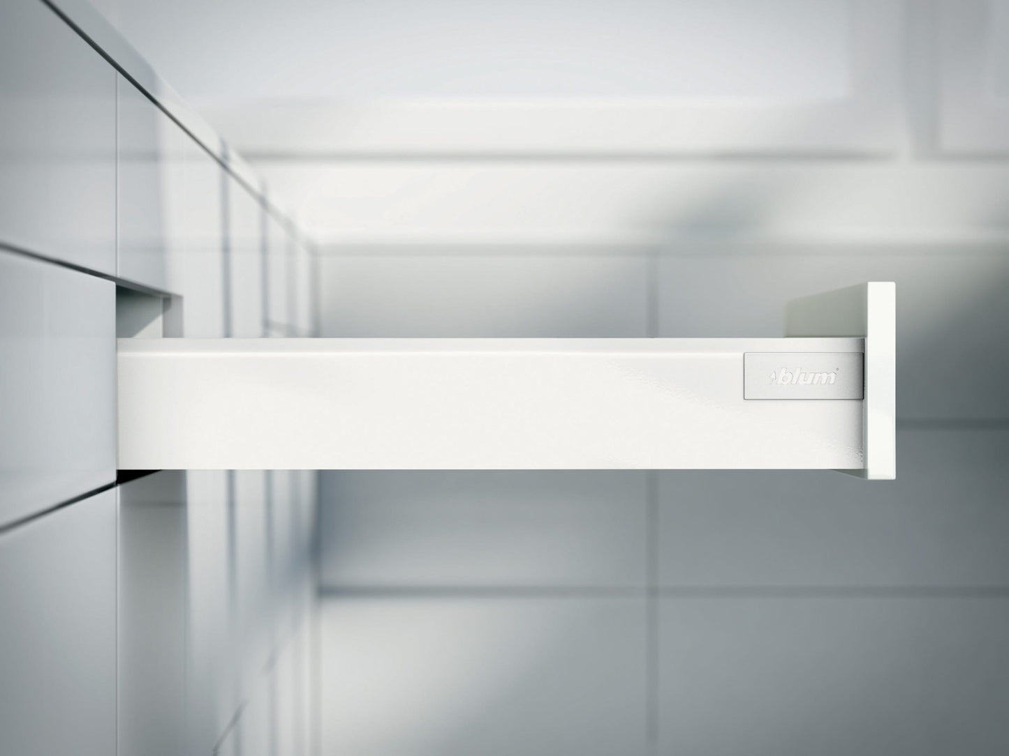 Tandembox Antaro Blum | Drawer Runner 84mm system White - Heavy Duty