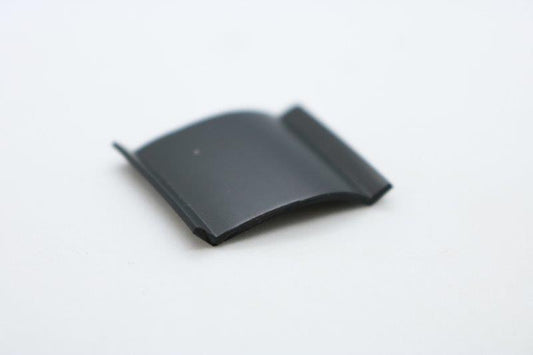 Black glazing buffer roll for wardrobe doors and aluminium frames, ideal for glass panel installation