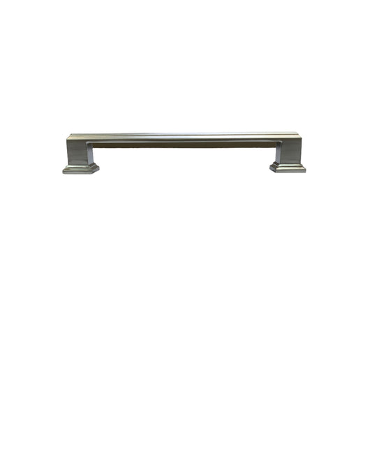 Brushed silver French style cabinet handle for kitchen cupboards, drawers and furniture
