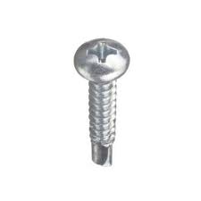 Chrome 10G x 16mm self-tapping screws for metal, aluminium, cabinetry and DIY projects