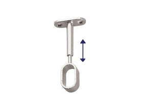 Oval Pillar Centre Adjustable | 16mm | Chrome