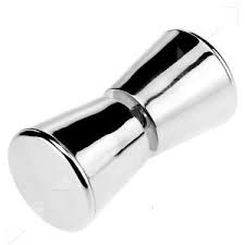 Cone-shaped shower door knob for glass shower screens and doors, designed for easy opening