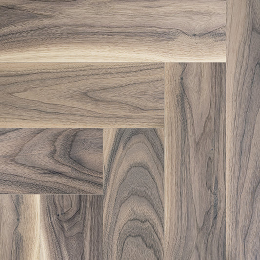 Sunset American Walnut herringbone engineered flooring showcasing rich walnut timber texture for sophisticated interiors