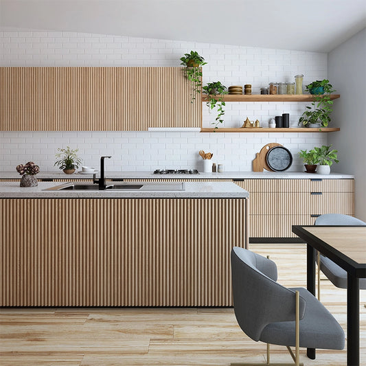Groove Porta Timber Battens 2.7m x 78mm x 21mm with premium timber finish, ideal for feature walls, ceilings, and modern interior designs