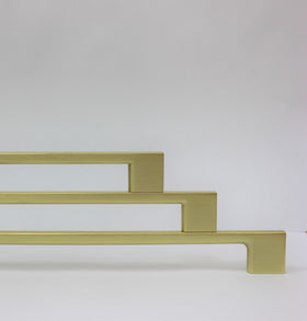 Brushed Gold Craftline D Handle - Contemporary Kitchen Handle