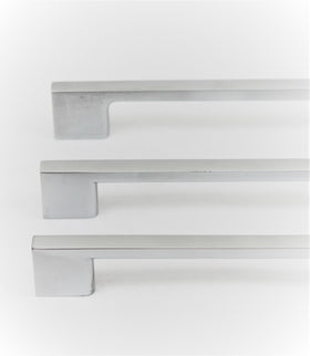 Chrome Silver | Craftline D Handle | Contemporary Kitchen Handle