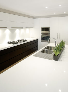 Luna White Quartz Stone (Standard Range)