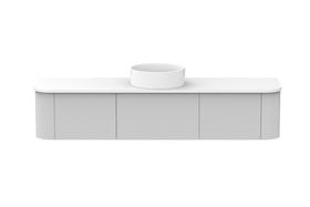 Ultra White Wall Hung Vanity V-Groove