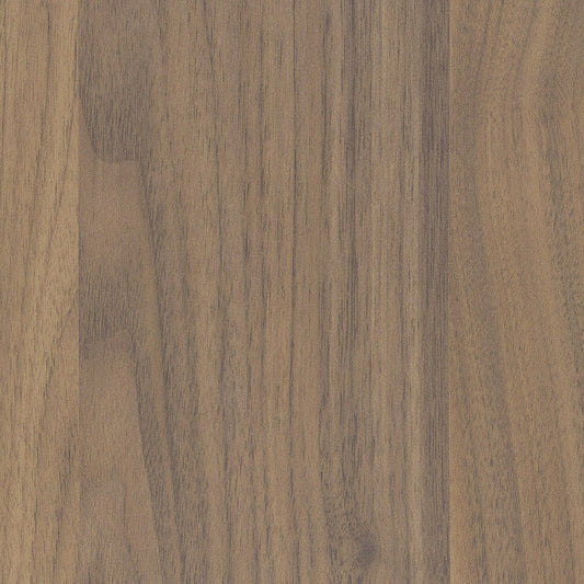 Notaio walnut ravine MDF MR E0 16mm sheet – decorative engineered woodgrain panel with rich caramel walnut tone and grey-brown highlights, ideal for kitchen cabinets, furniture making, joinery, shelving, and interior fit-out applications with durable moisture resistant core