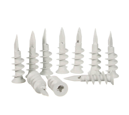 Plaster hollow wall screw anchor and Gyprock plug for secure fixing in plasterboard walls