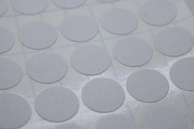 White Screw Cap Stickers - 15mm Diametre