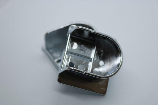 Silver 25mm plastic U-flange trim for finishing cabinet, furniture and joinery edges